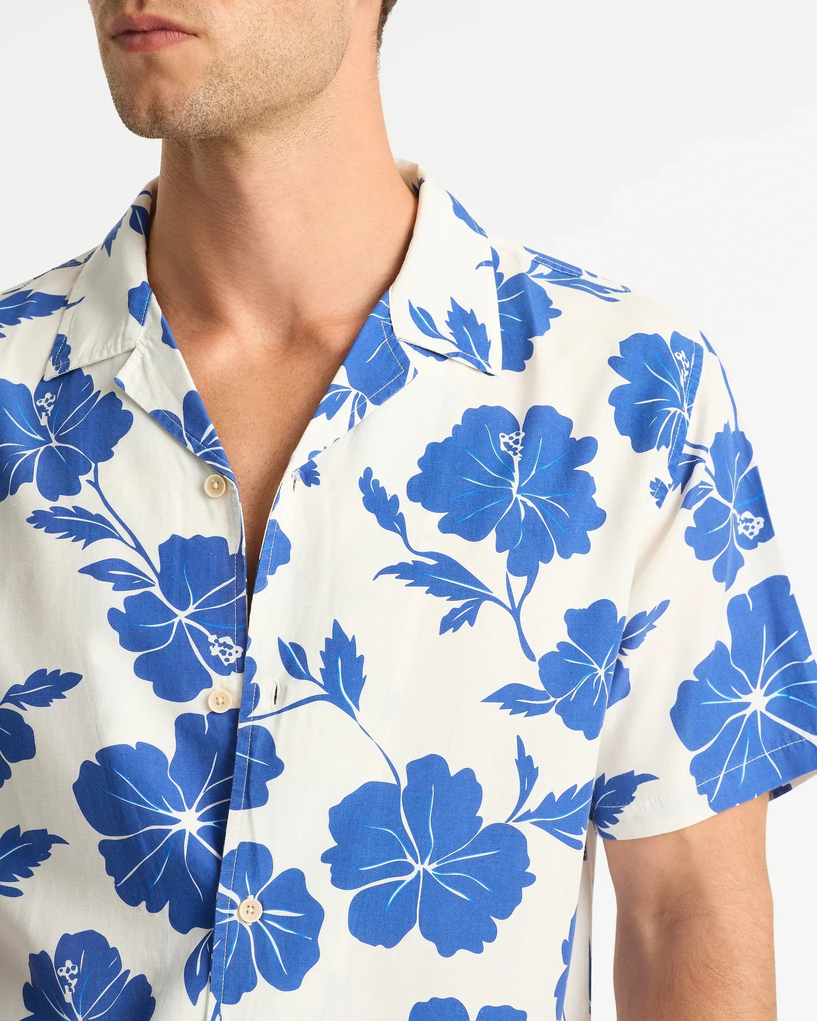 Aloha Shirt - Dalton White Indigo - Image 2