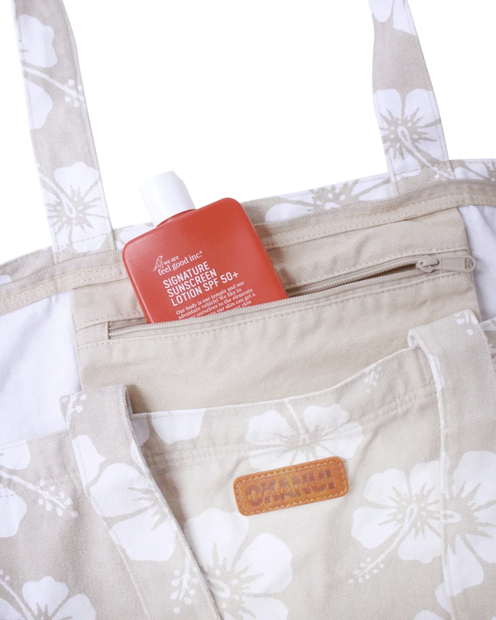 Classic Beach Bag - Hibiscus Stone - Image 4