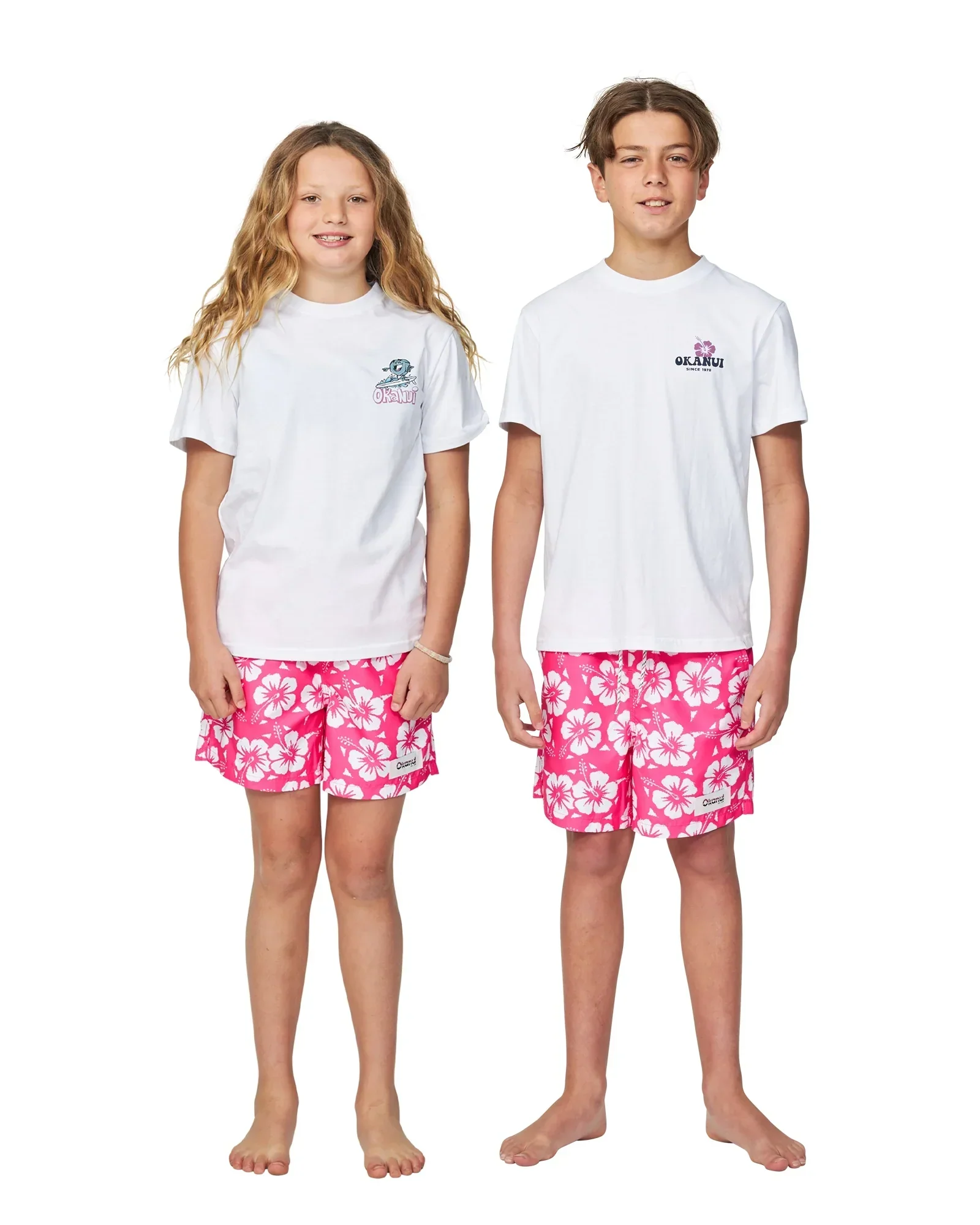 Boys Classic Swim Short - Hibiscus Hot Pink - Image 4