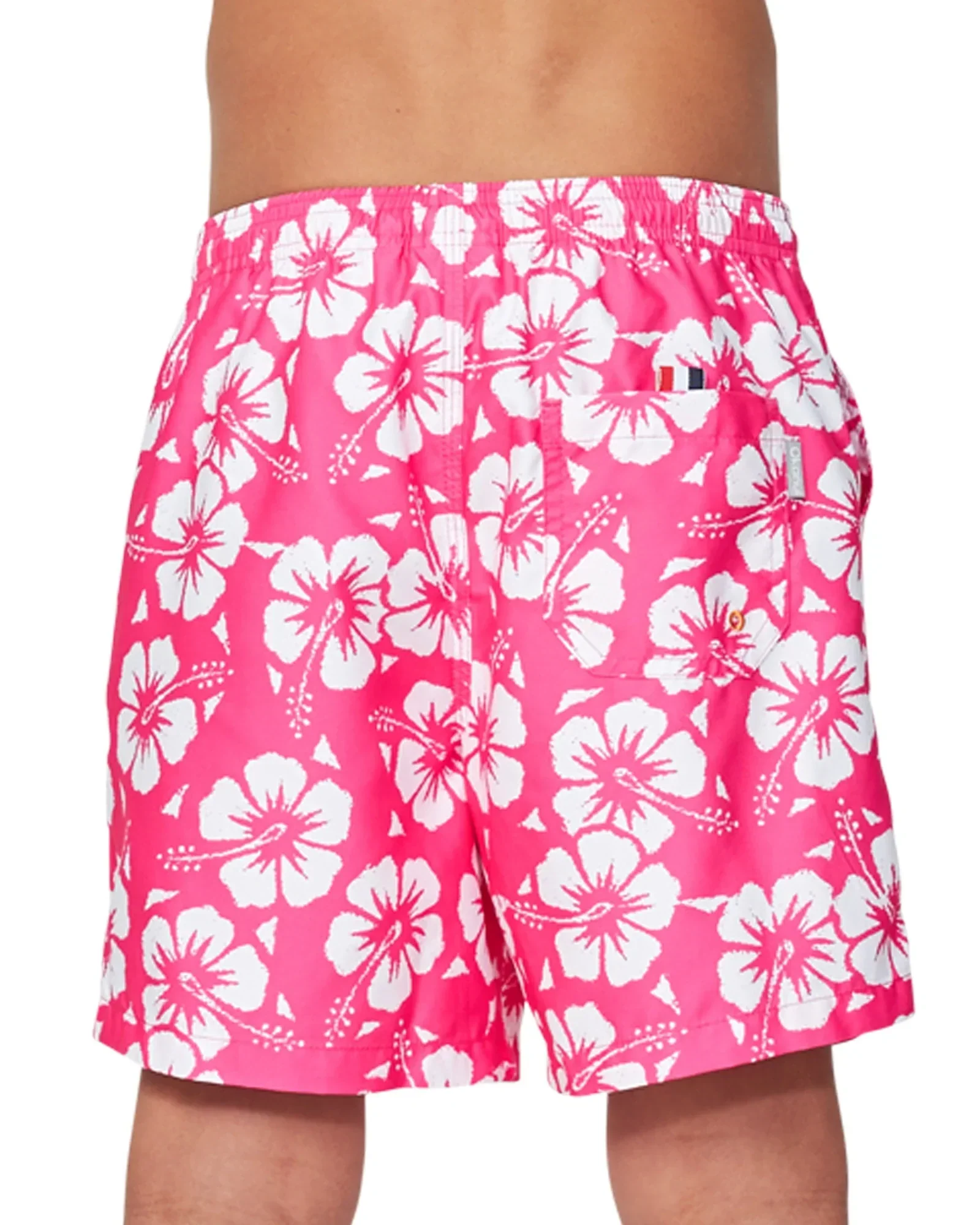 Boys Classic Swim Short - Hibiscus Hot Pink - Image 7