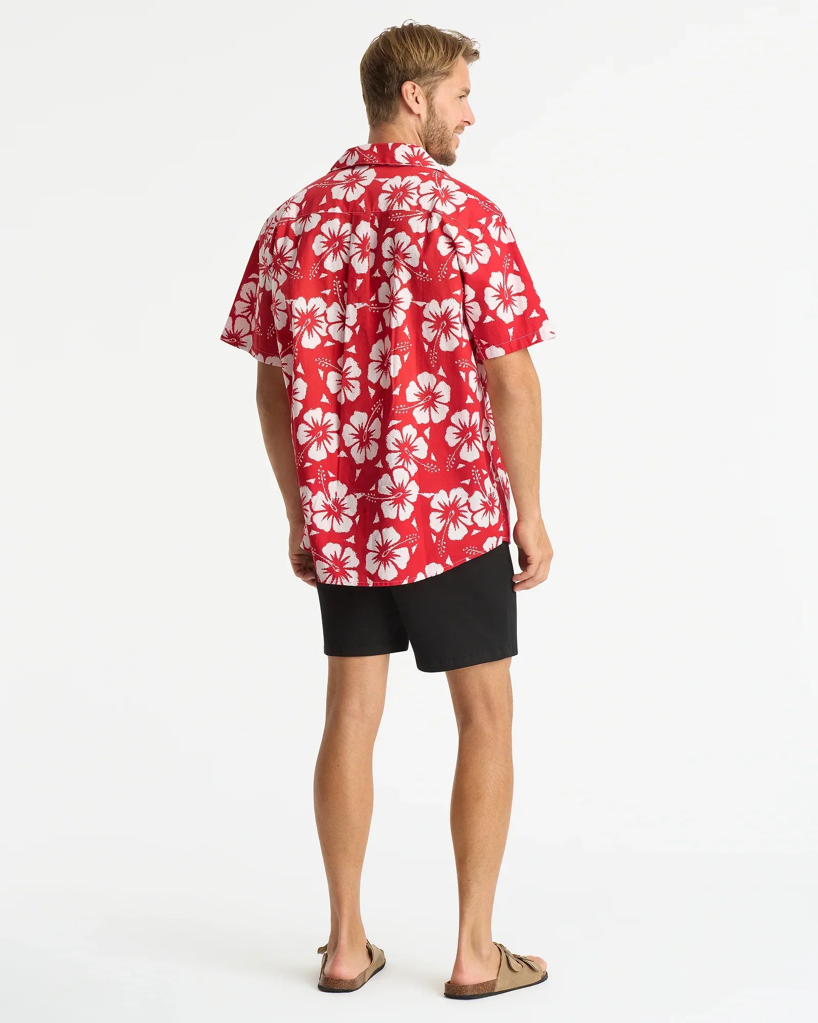 Mens Classic Shirt - Hibiscus Red - Image 4