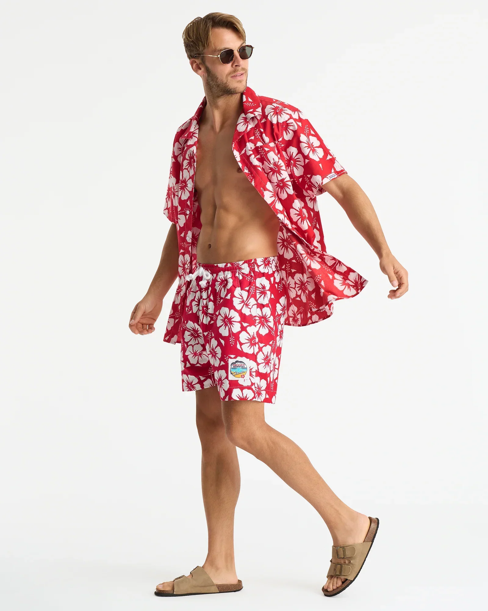 Mens Classic Shirt - Hibiscus Red - Image 5
