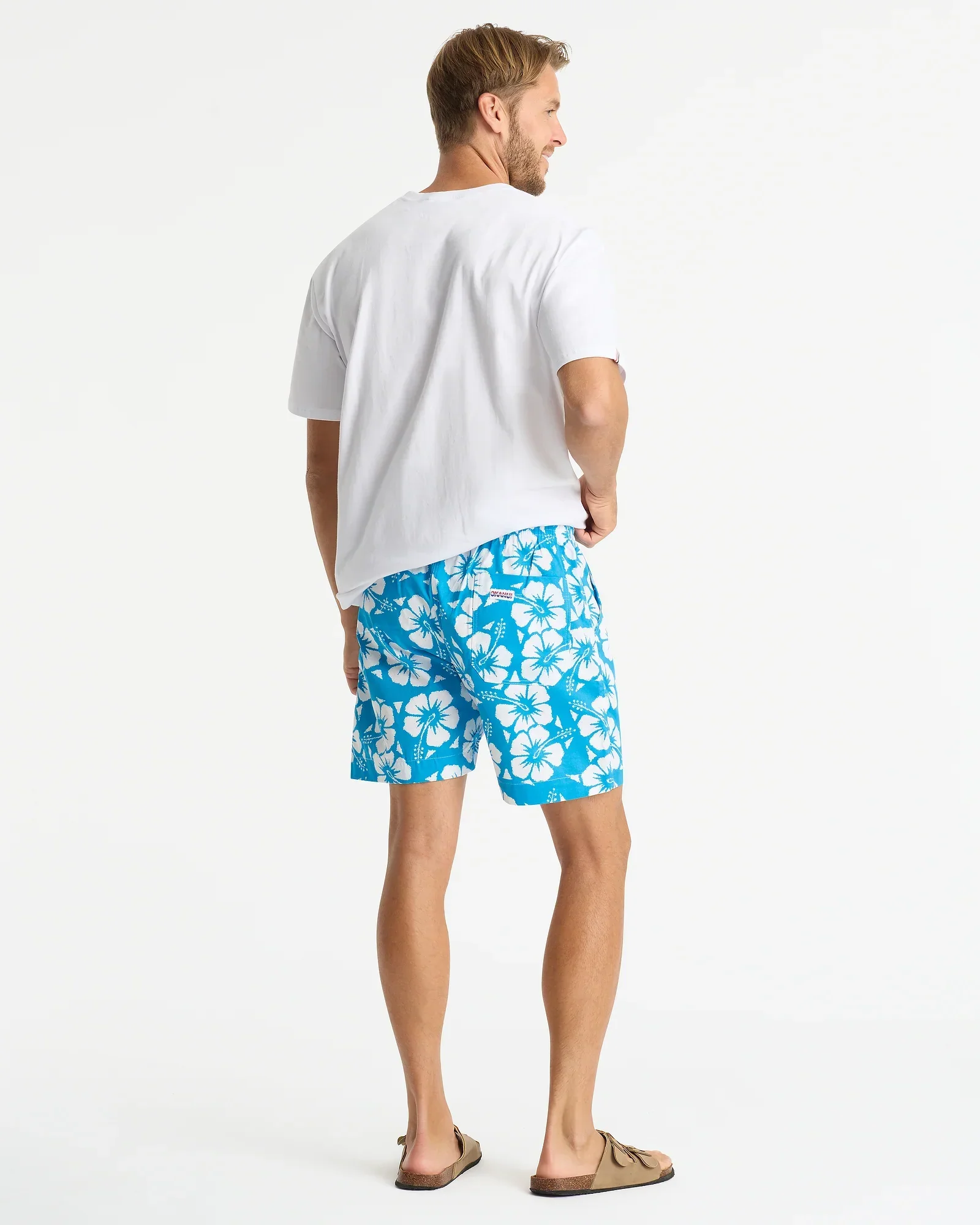 Mens Classic Short Short - Hibiscus Sky - Image 4