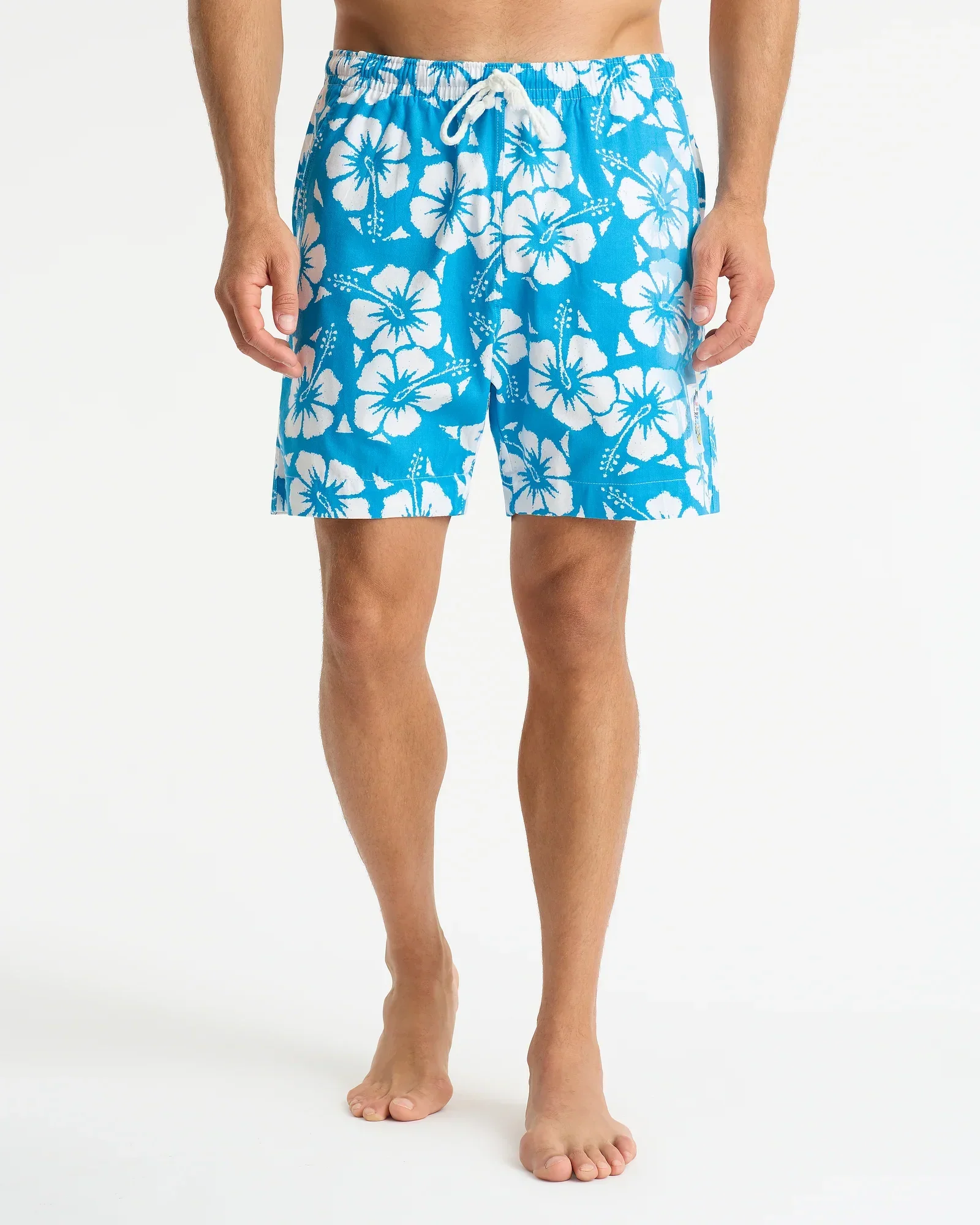 Mens Classic Short Short - Hibiscus Sky - Image 6