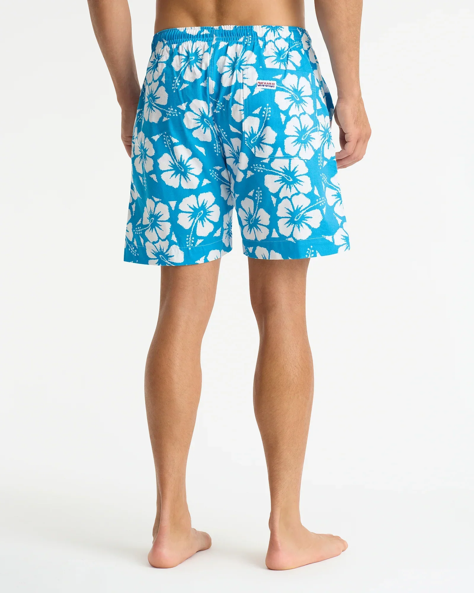 Mens Classic Short Short - Hibiscus Sky - Image 7