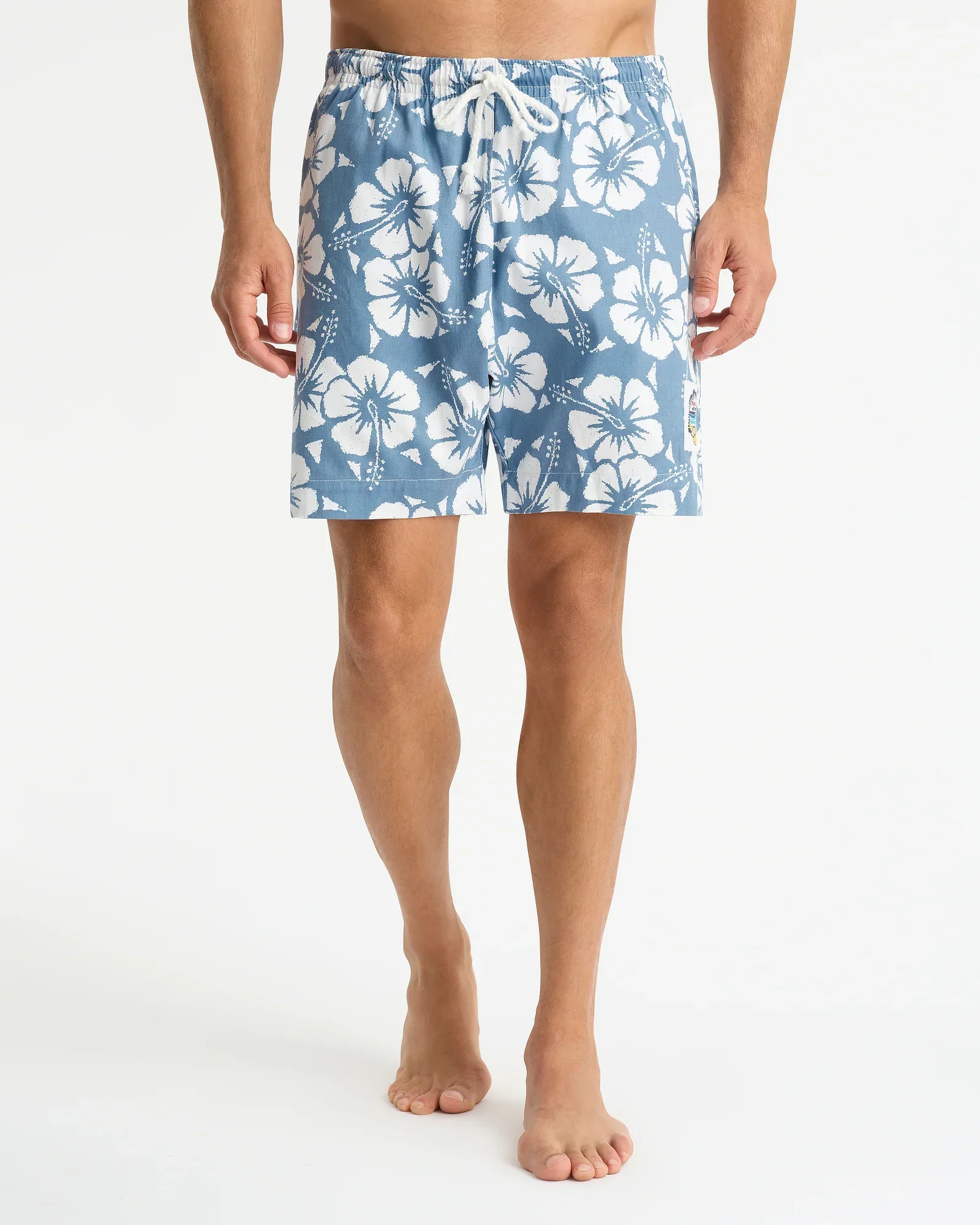 Mens Classic Short Short - Hibiscus Steel - Image 6