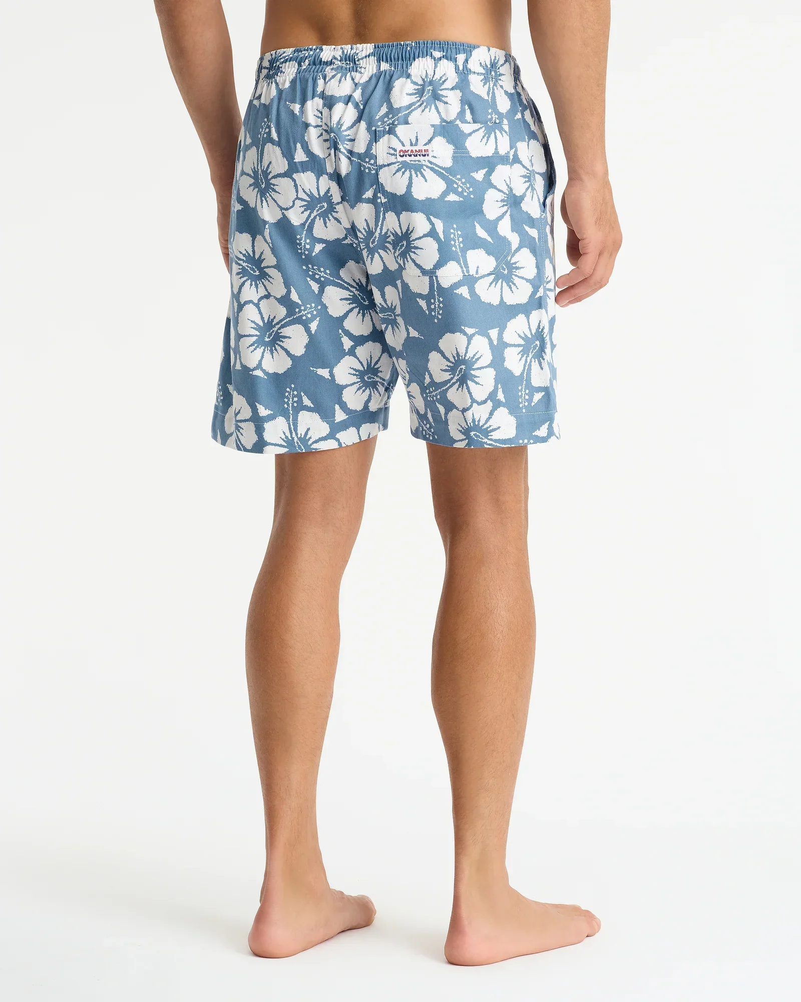 Mens Classic Short Short - Hibiscus Steel - Image 7