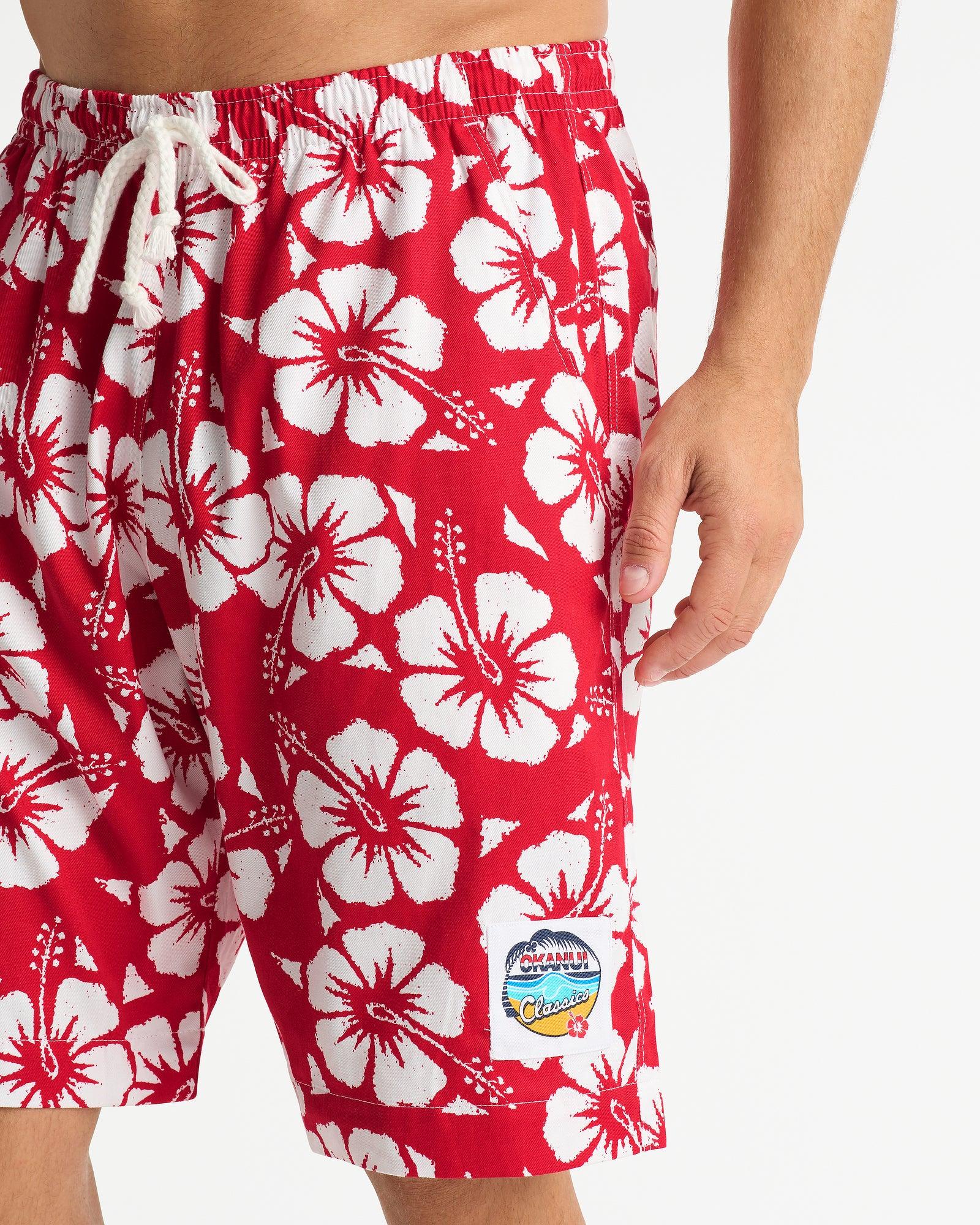 Mens Classic Short - Hibiscus Red - Image 3