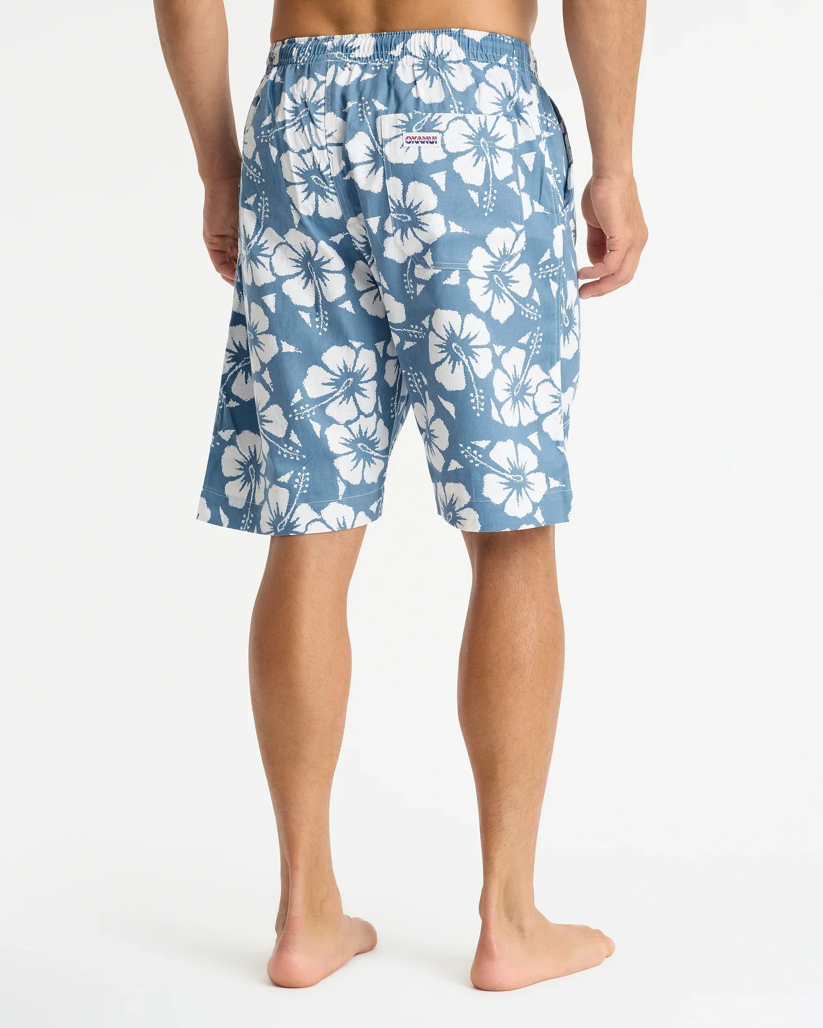 Mens Classic Short - Hibiscus Steel - Image 6