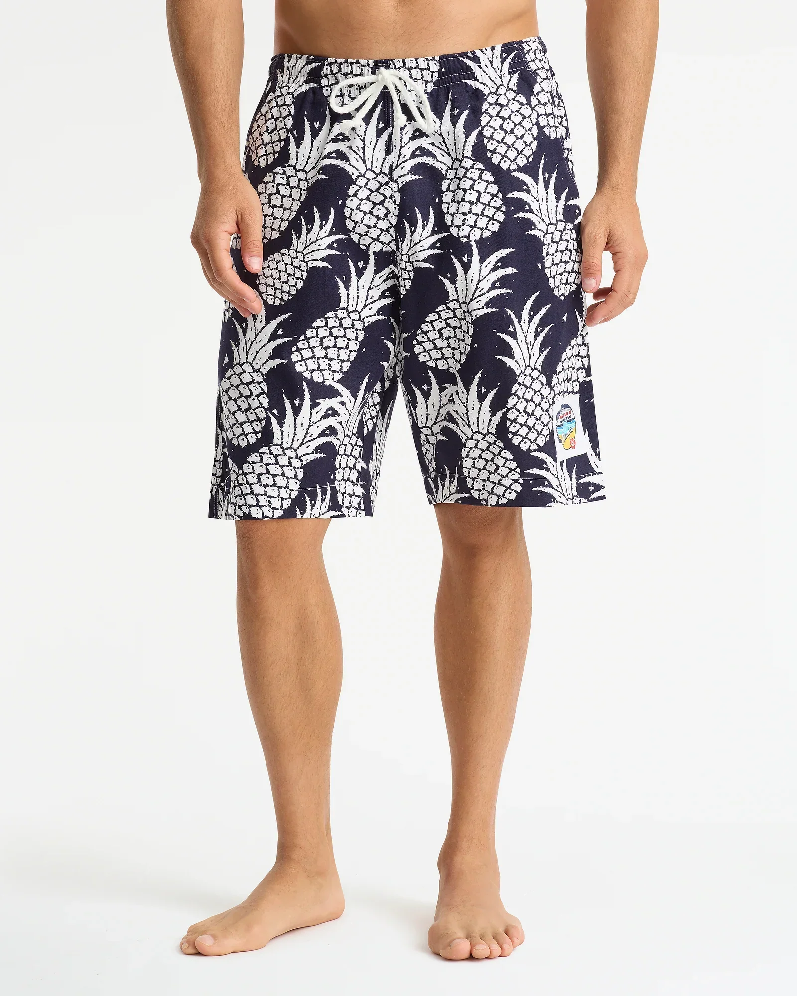 Mens Classic Short - Pineapples Navy - Image 5