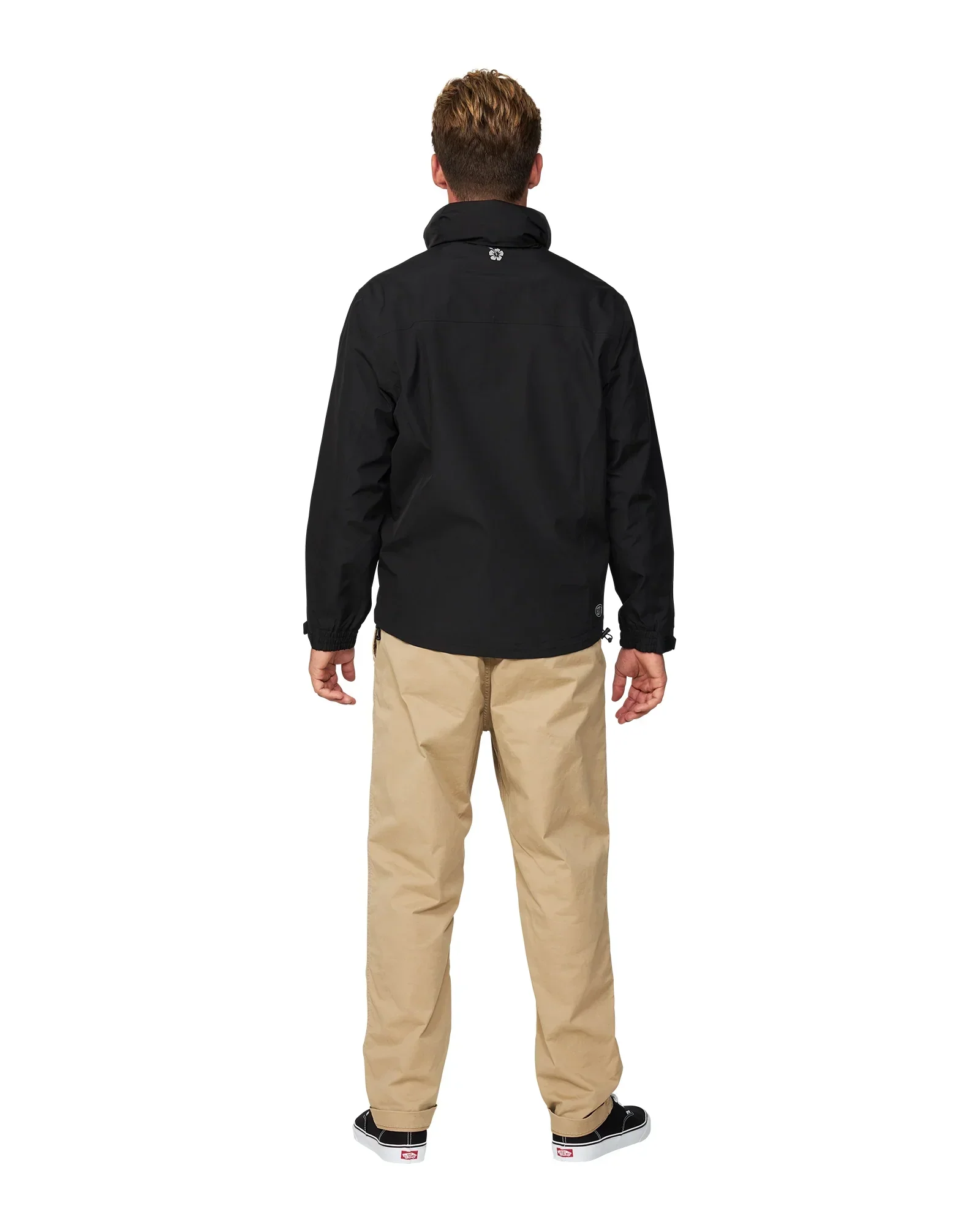 Surf Check Jacket - Black - Image 3