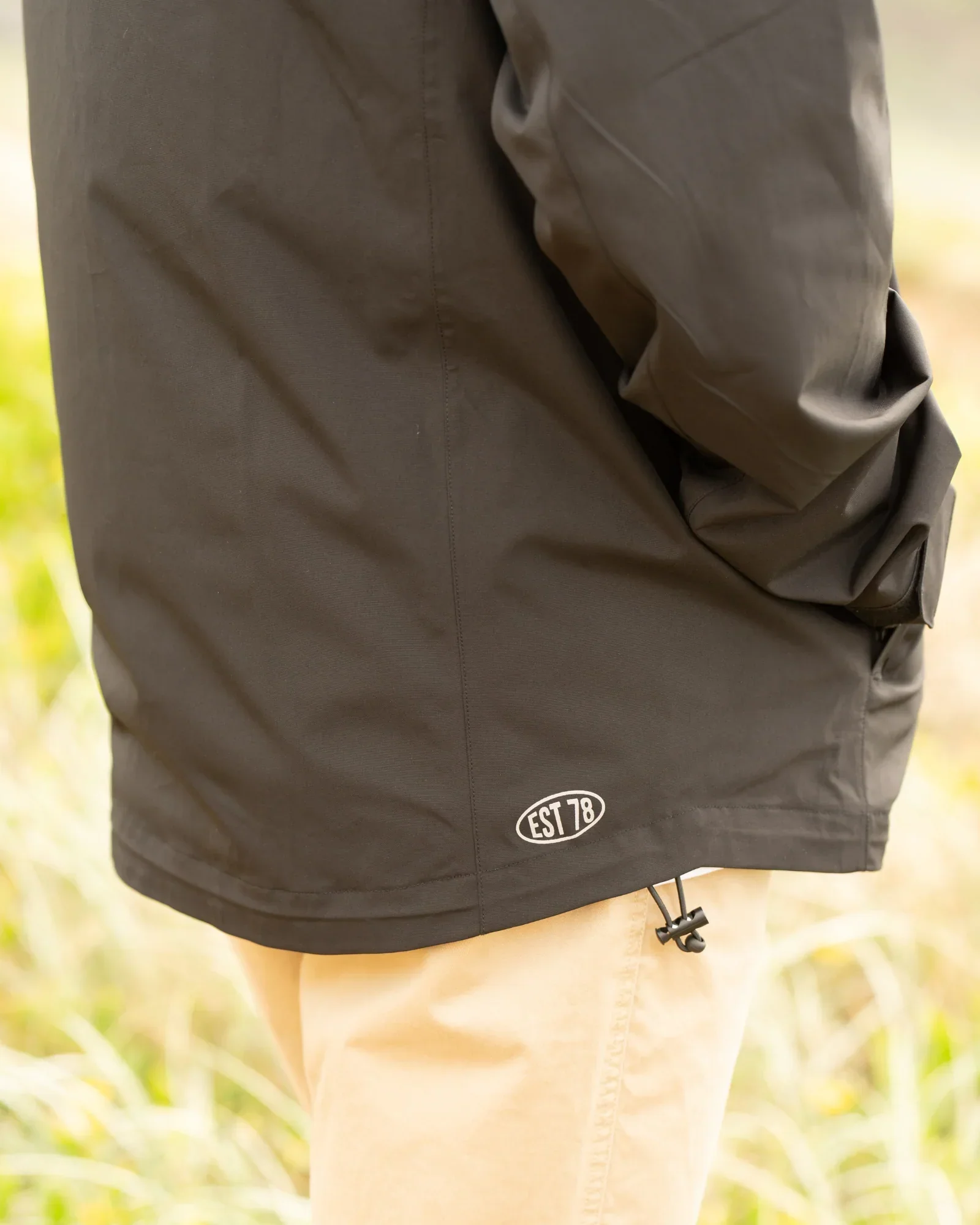 Surf Check Jacket - Black - Image 5