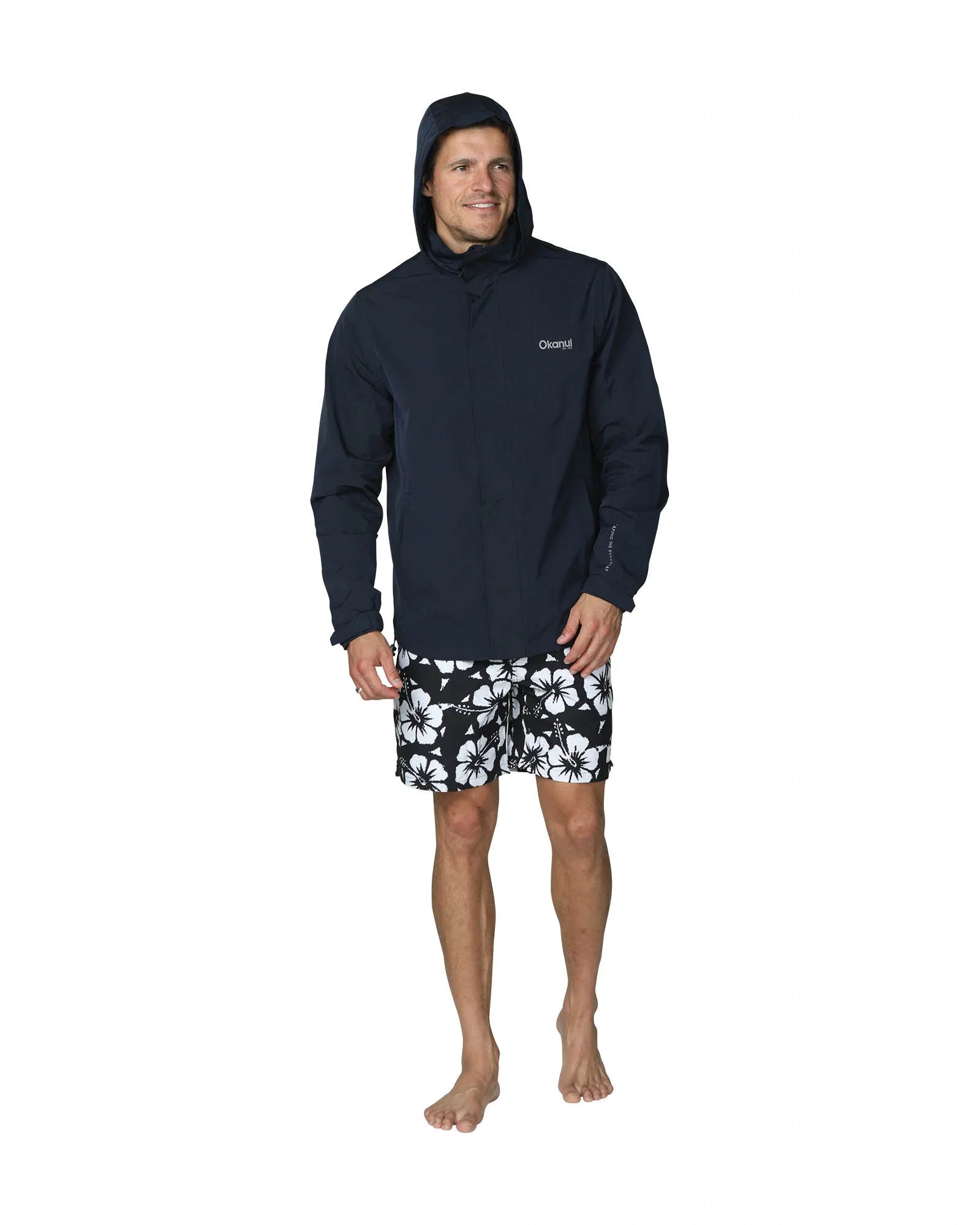 Surf Check Jacket - Navy - Image 9