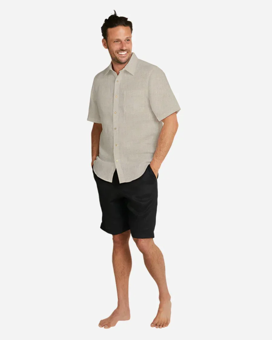 Mens - Linen Shirt - S/S - Image 3