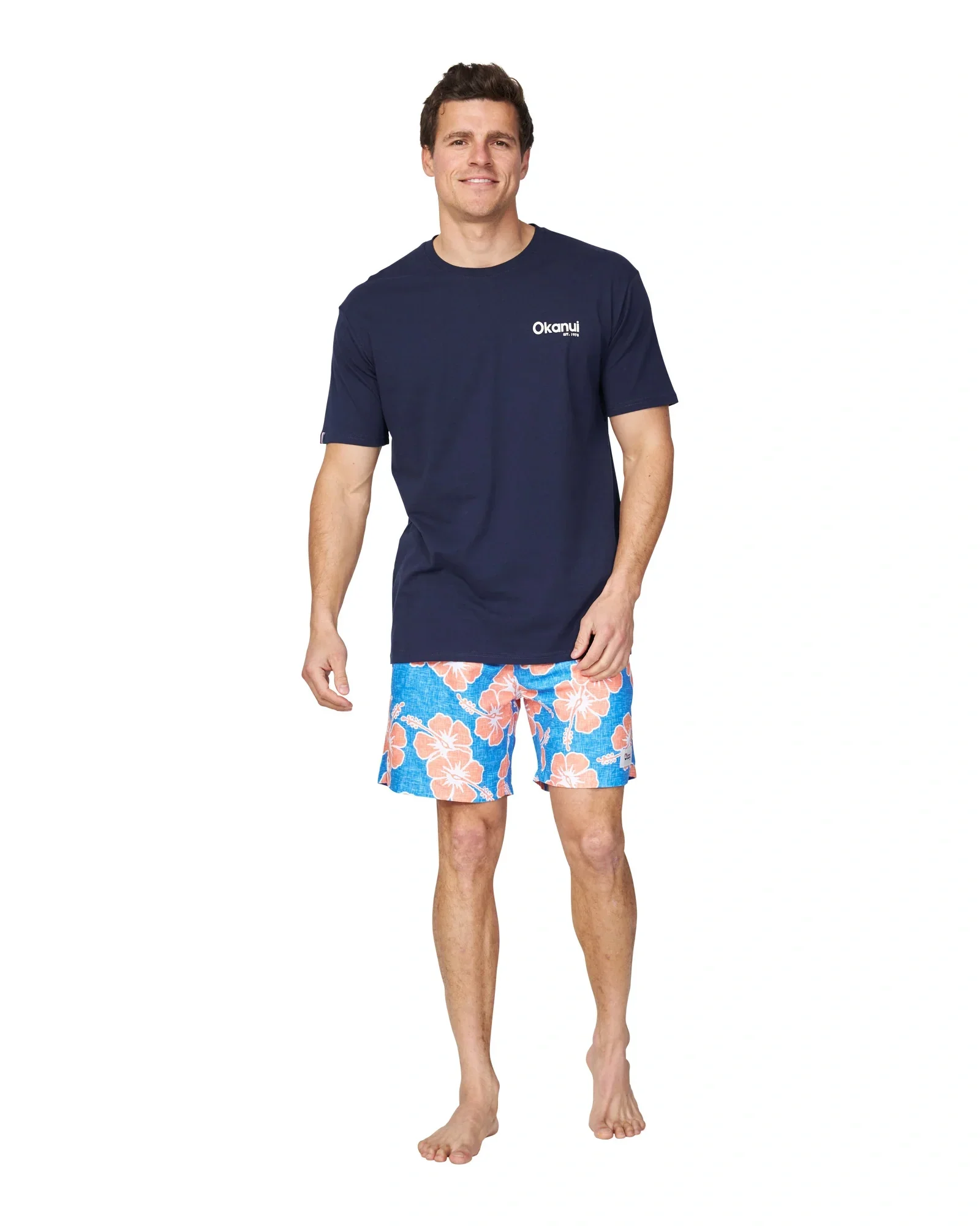 Mens Classic Badge T'Shirt - Navy - Image 4