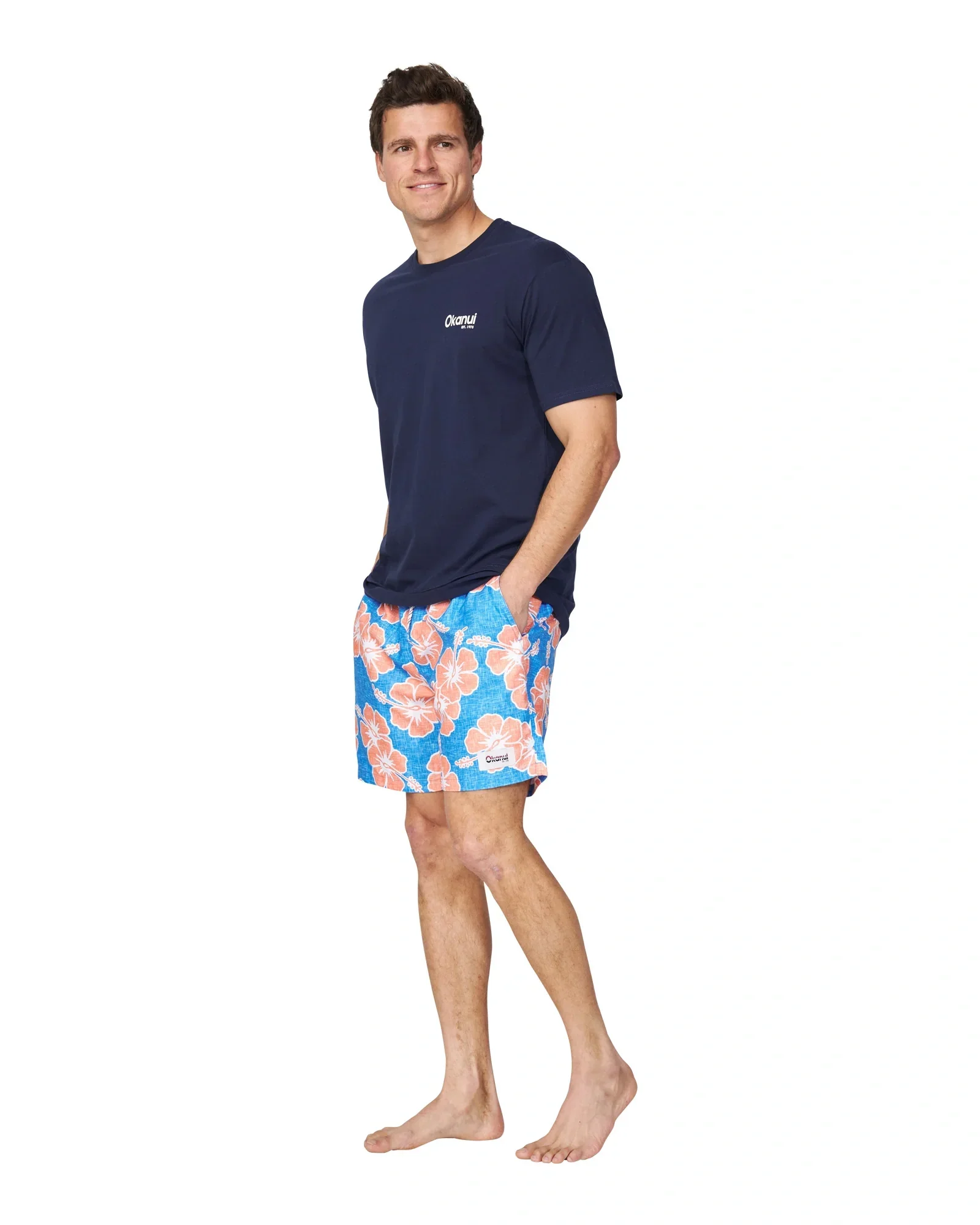 Mens Classic Badge T'Shirt - Navy - Image 5