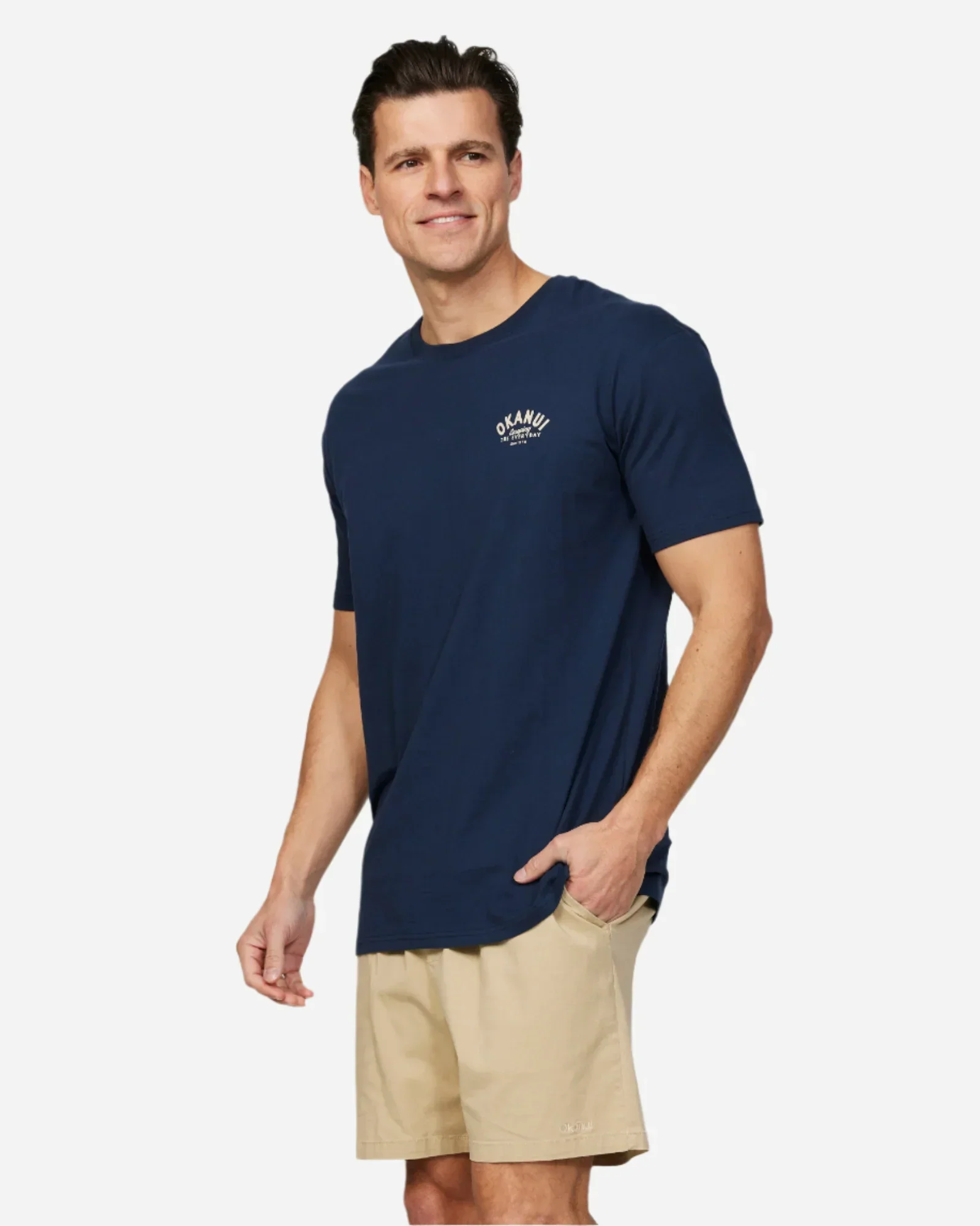 Mens Destination Lockup T'Shirt - Gold Coast Navy - Image 3