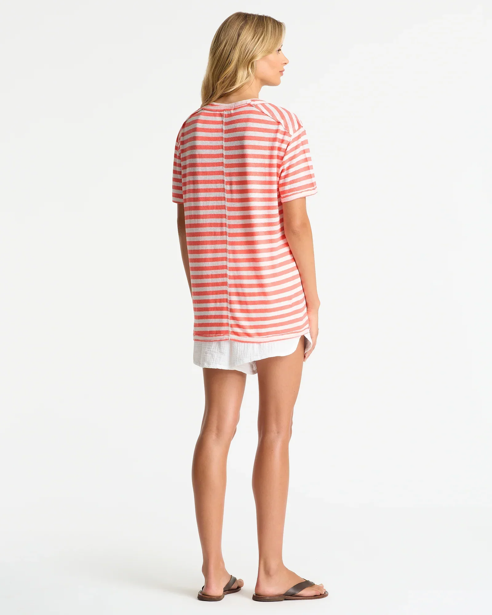 Bay T'Shirt - Coral White - Image 5