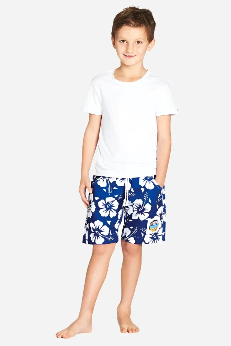 Boys Classic Short - Hibiscus Blue - Image 3