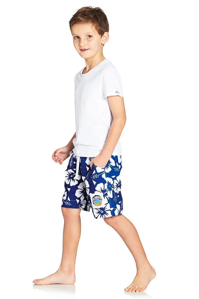 Boys Classic Short - Hibiscus Blue - Image 4