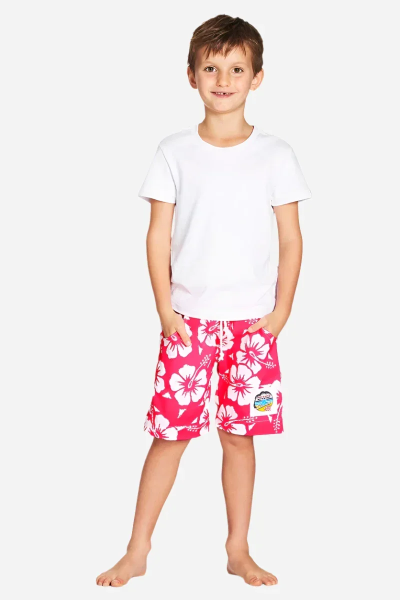 Boys Classic Short - Hibiscus Glow Pink - Image 3