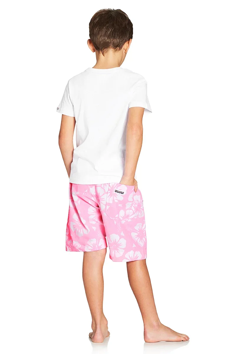 Boys Classic Short - Hibiscus Pale Pink - Image 5