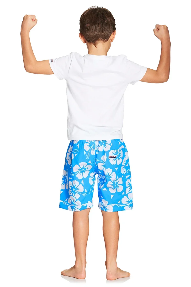 Boys Classic Short - Hibiscus Sky - Image 6