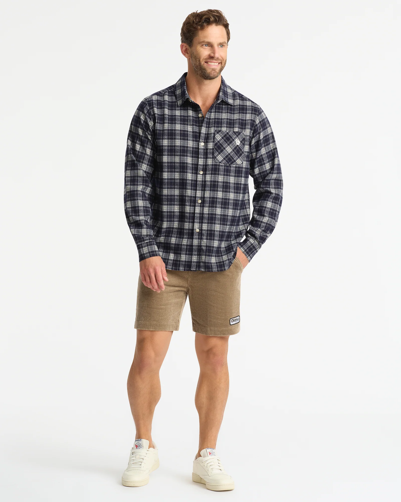 Mens - Rambler LS Check Shirt - Navy - Image 4