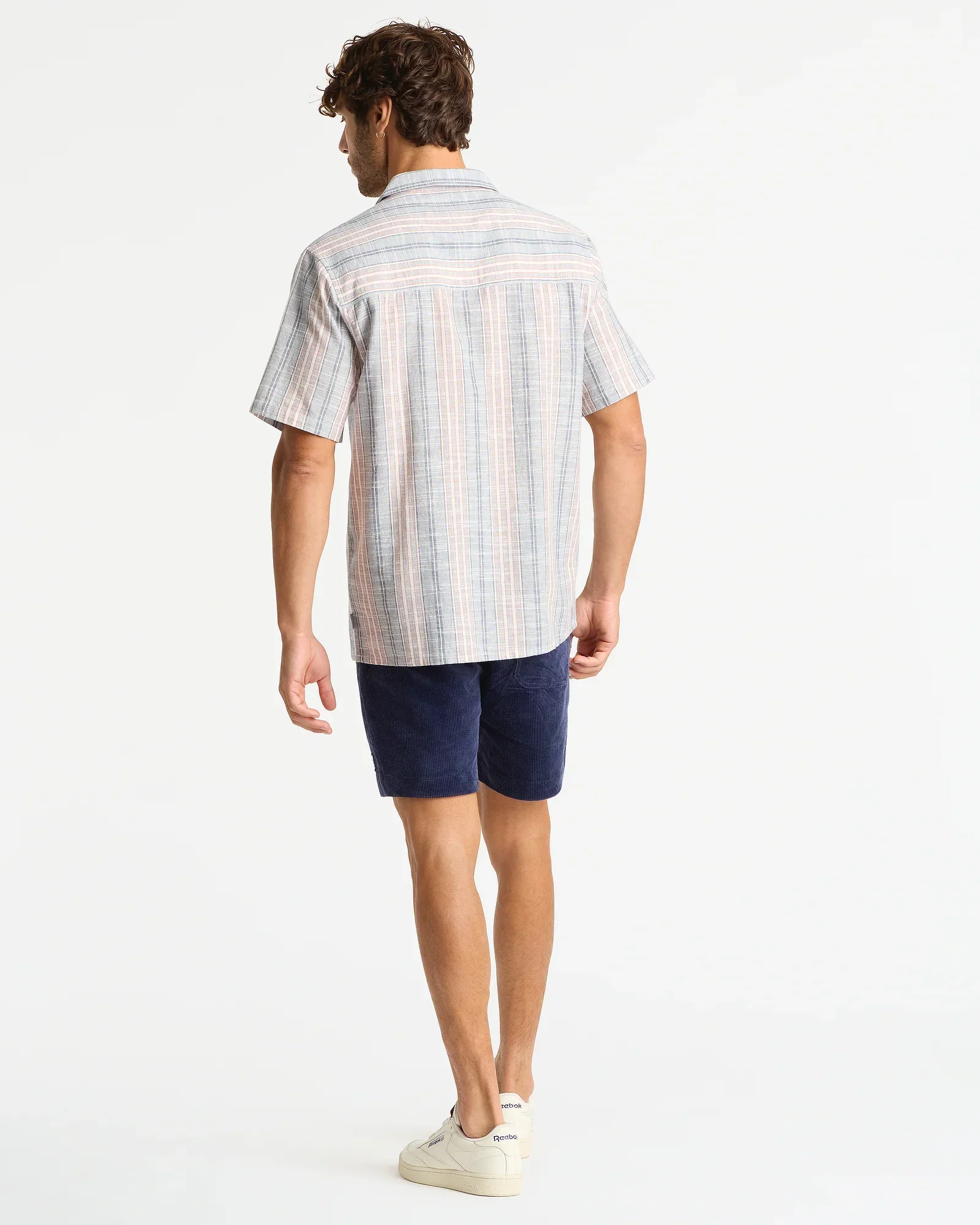 River Stripe Shirt - Navy Multi Stripe - Image 3