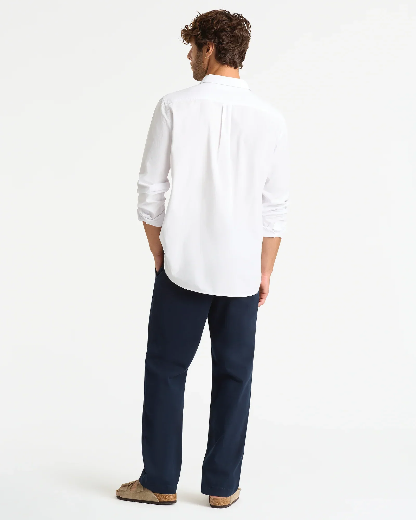 The Standard Long Sleeve Shirt - White - Image 3