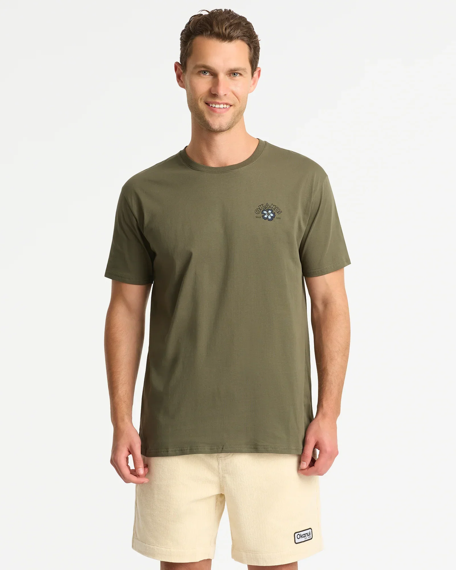 Mens Pacific T'Shirt - Olive - Image 3