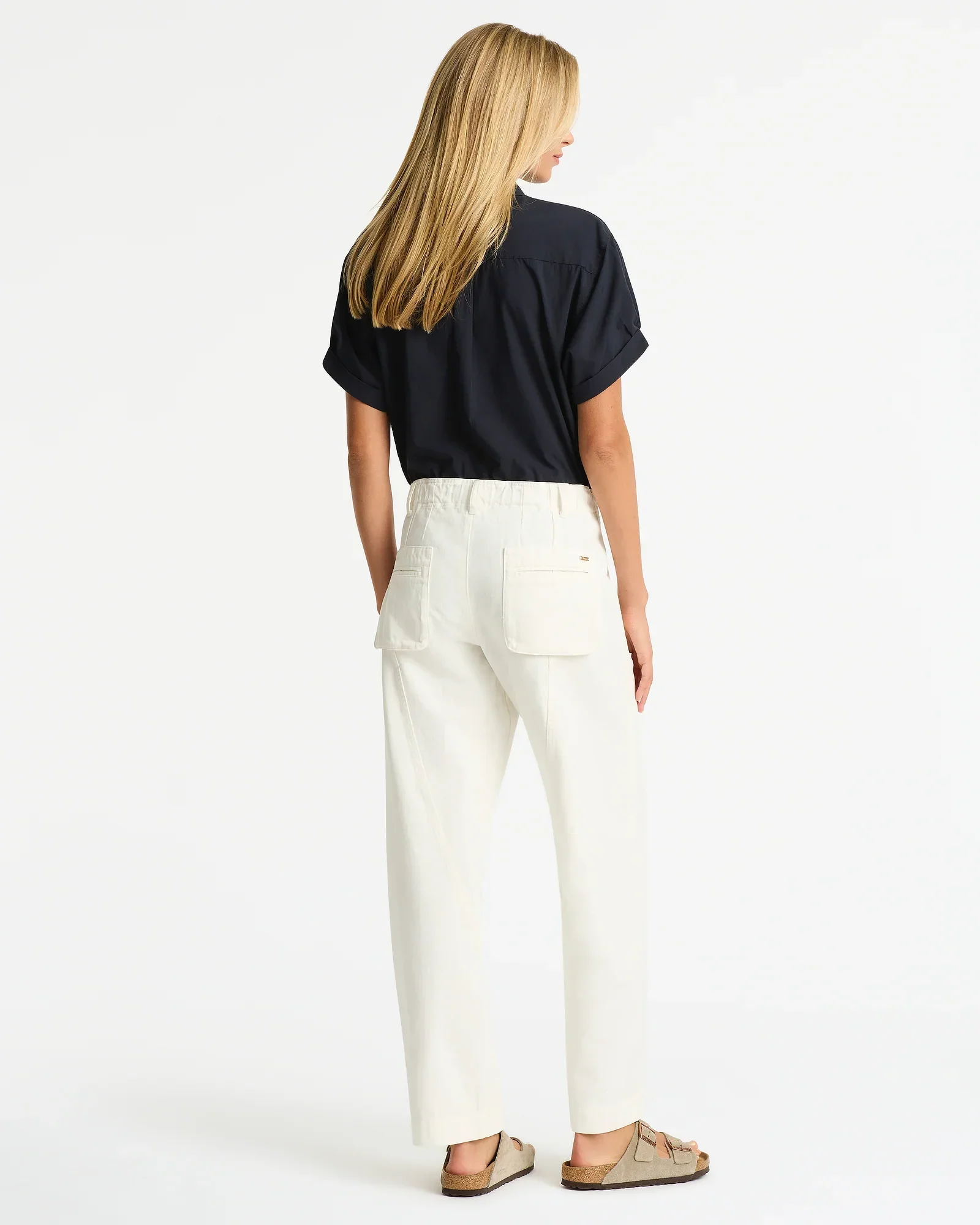Positano Drill Pant - White - Image 4