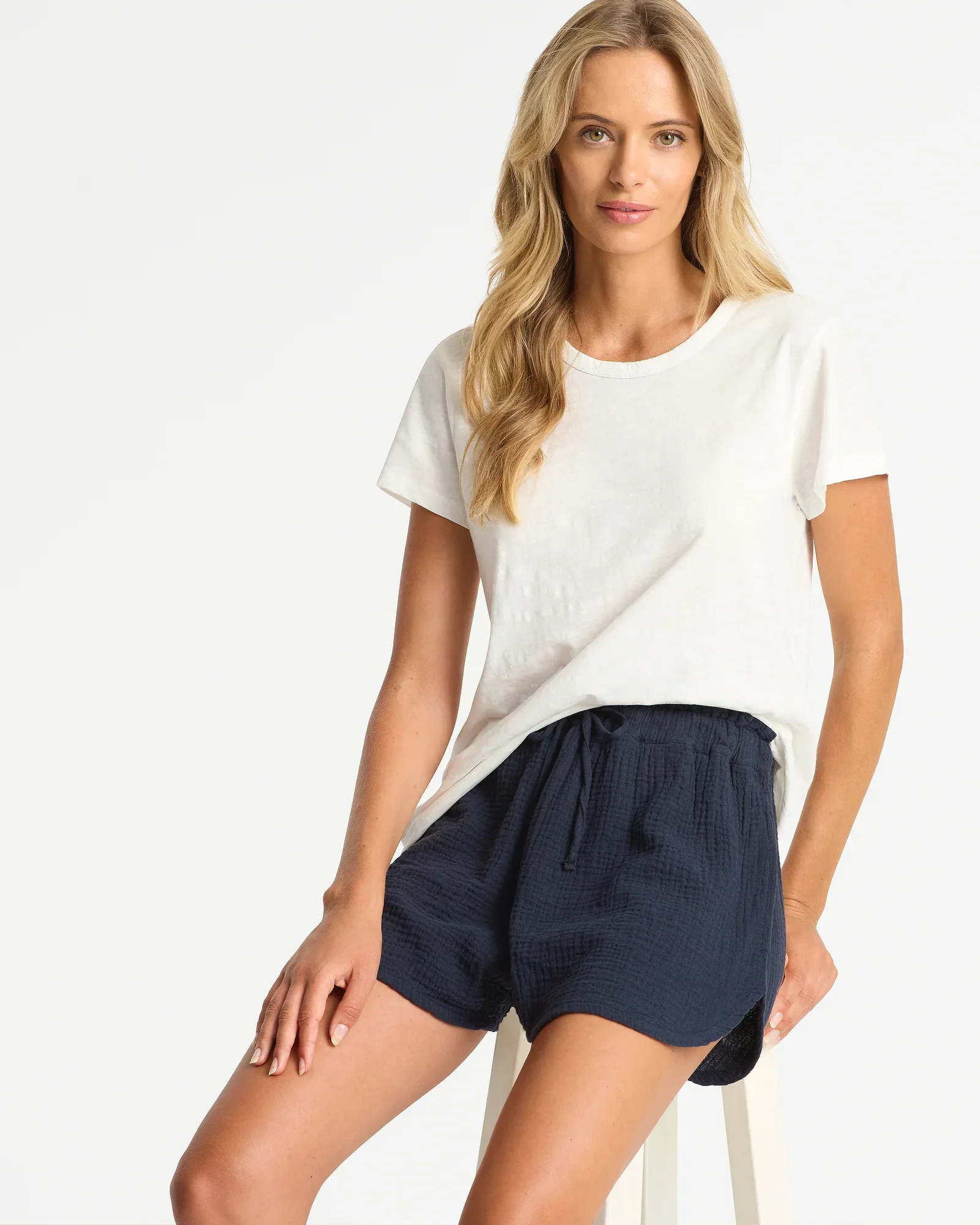 Womens Staple Slim T'Shirt - White - Image 3