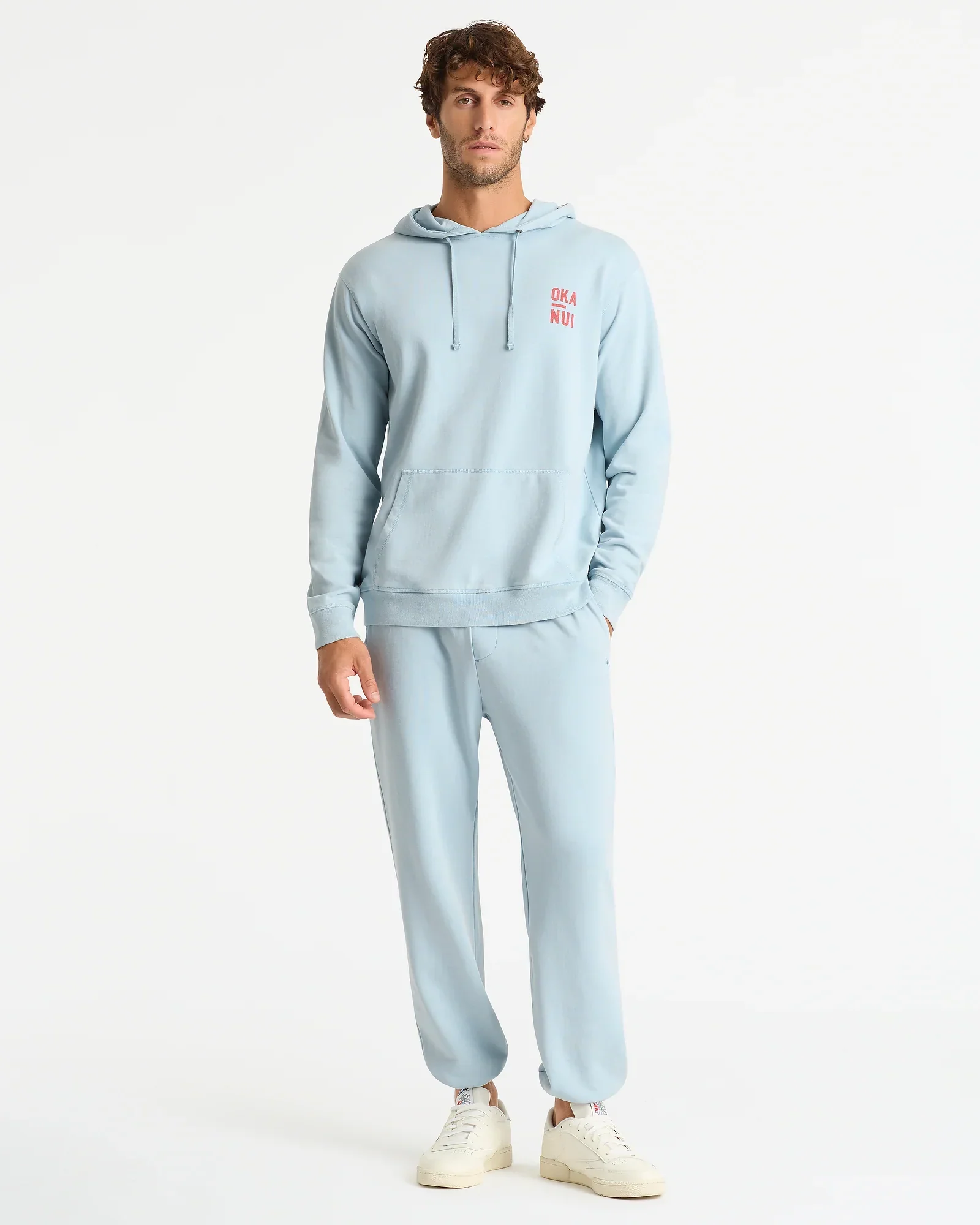 Staple Sweat Pant - Washed Blue - Image 4