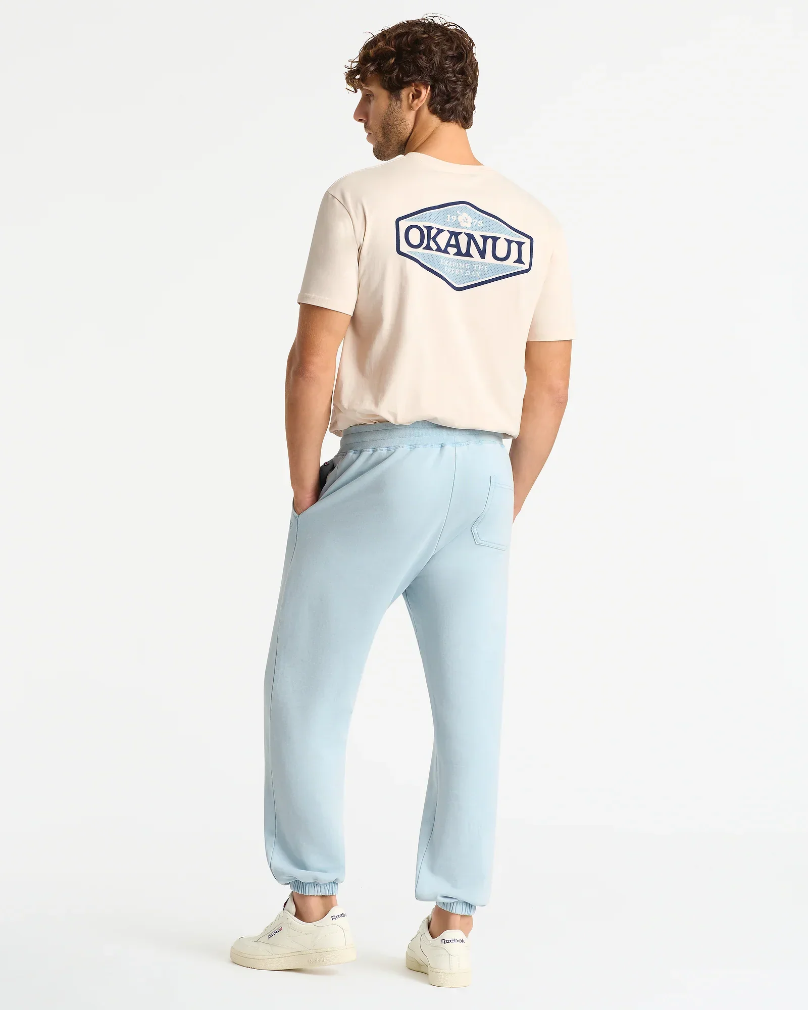 Staple Sweat Pant - Washed Blue - Image 5