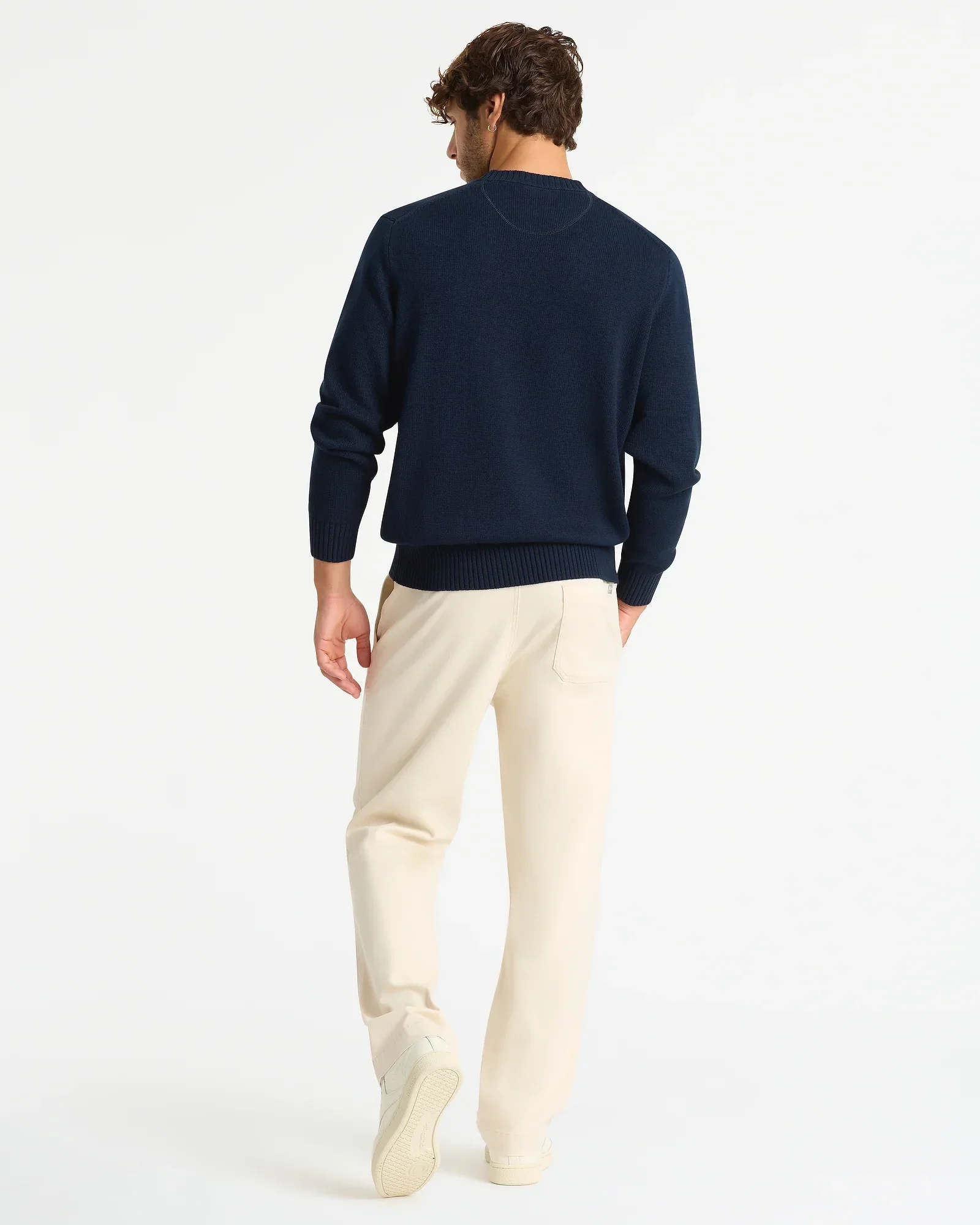 Tommy Crew Sweater - Navy - Image 3