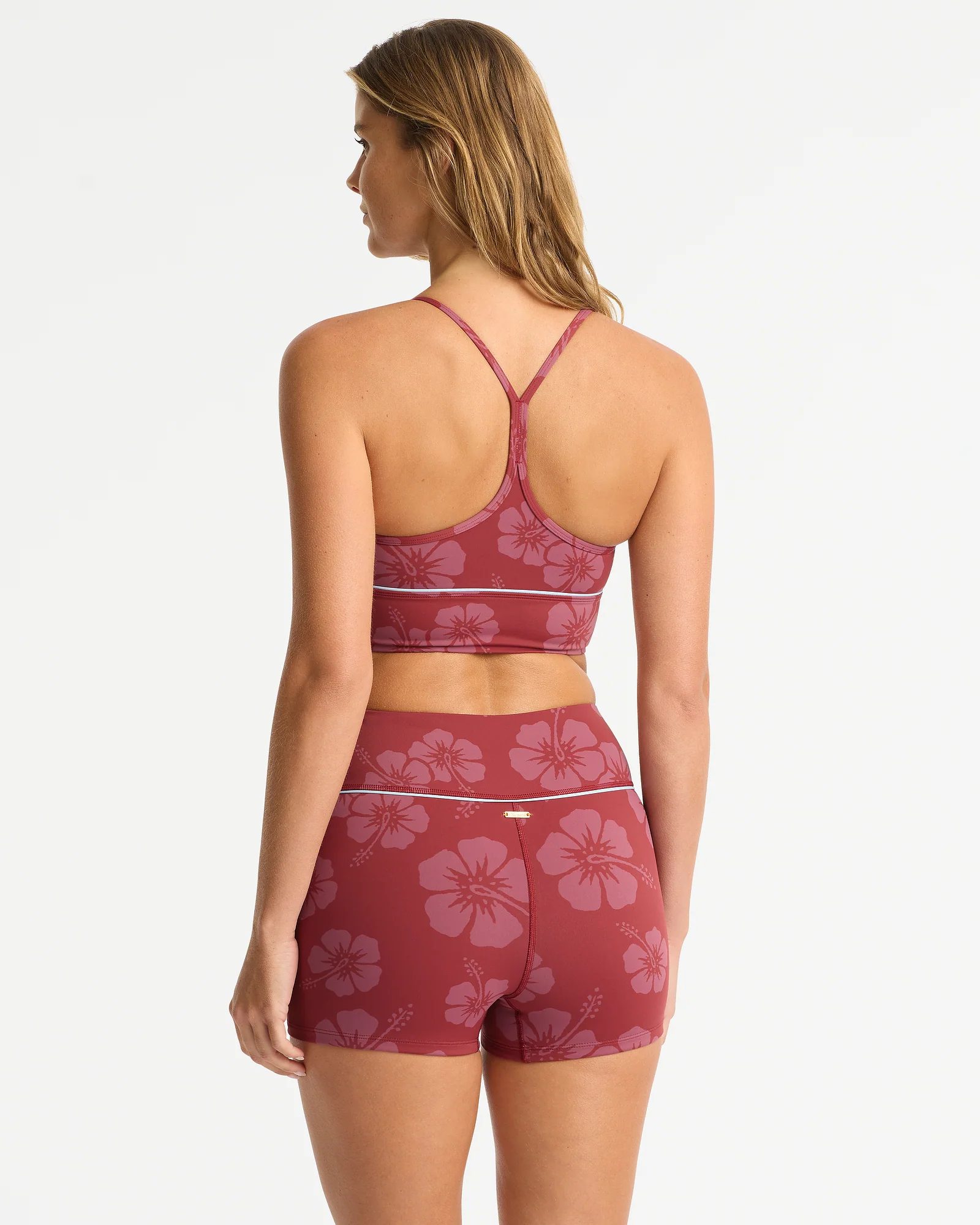 Active Swim Short - Tonal Hibiscus Sienna - Image 3