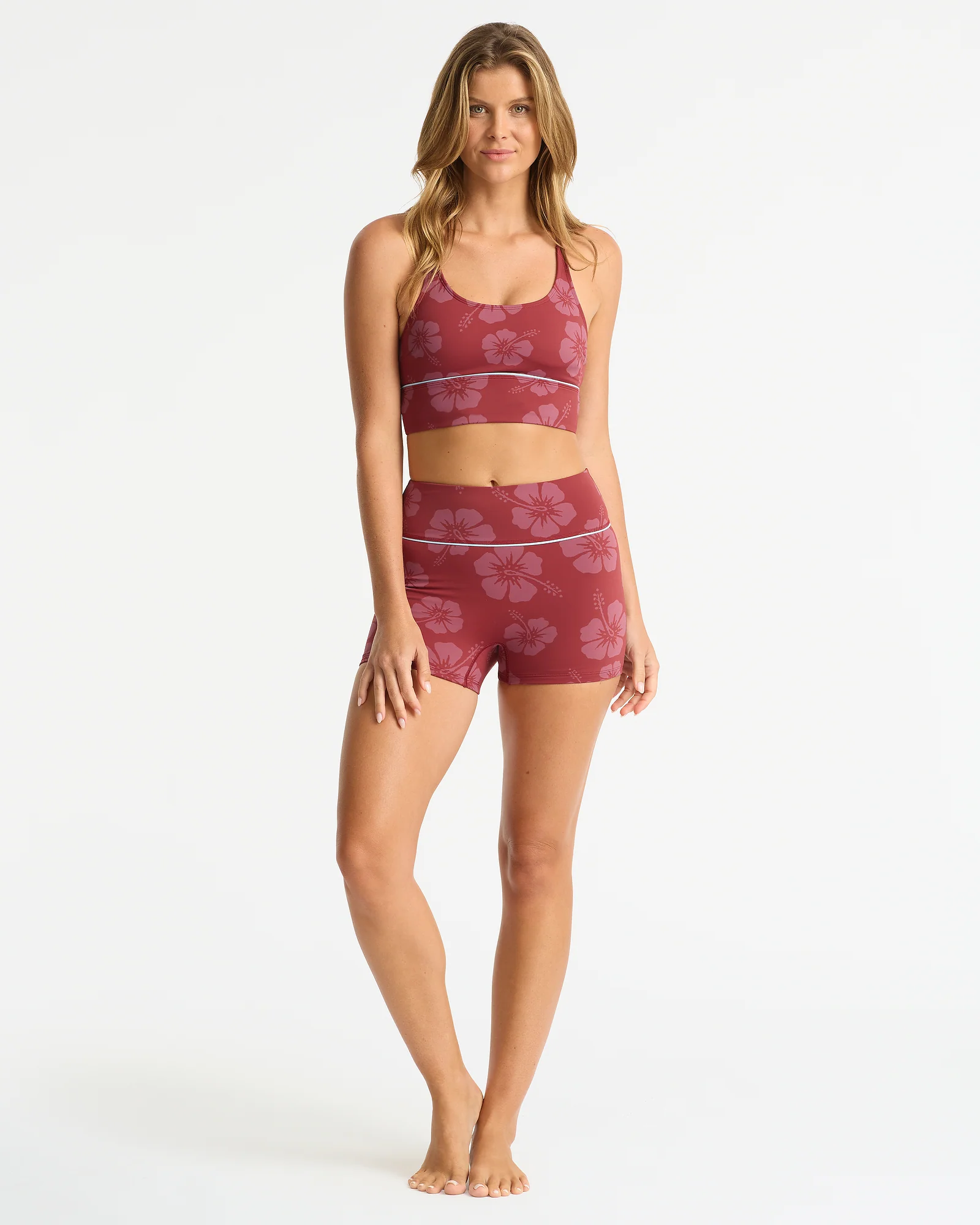 Active Swim Short - Tonal Hibiscus Sienna - Image 4