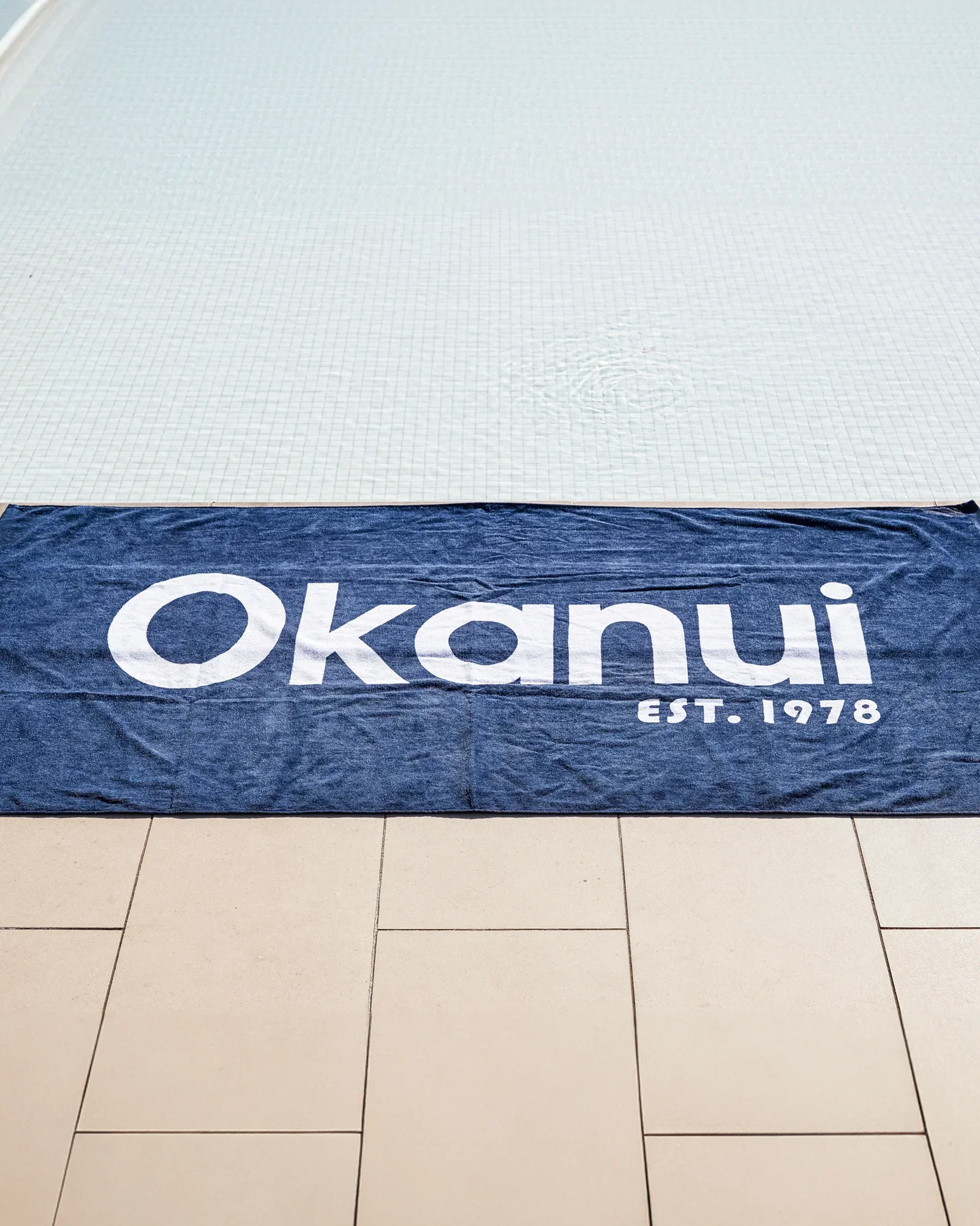 Classic Logo Towel - Navy - Image 3